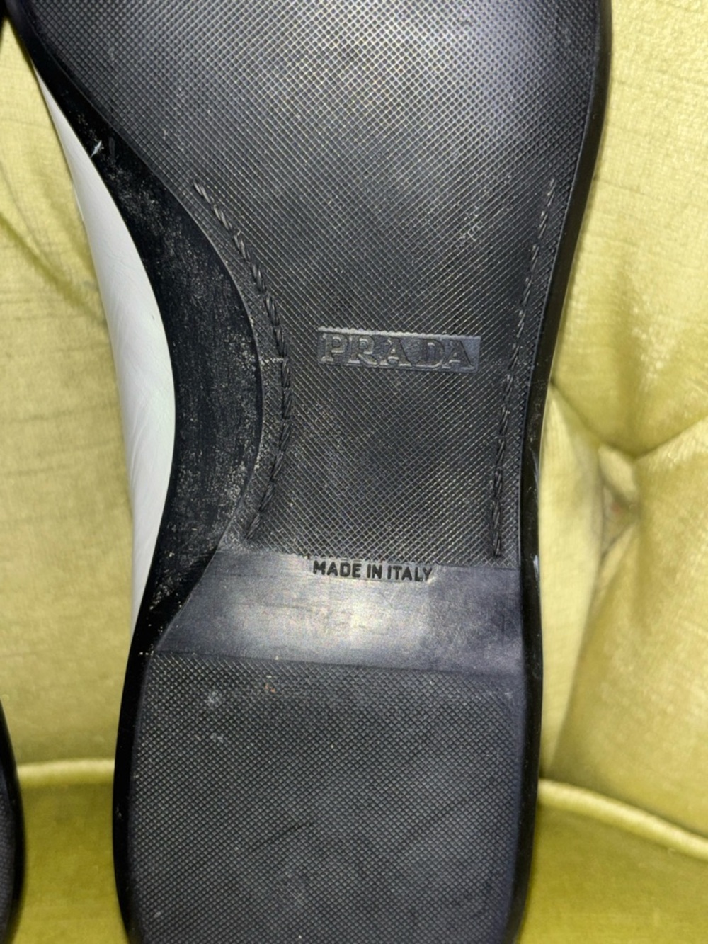 Prada white mens loafers size 8 - Picture 10 of 10
